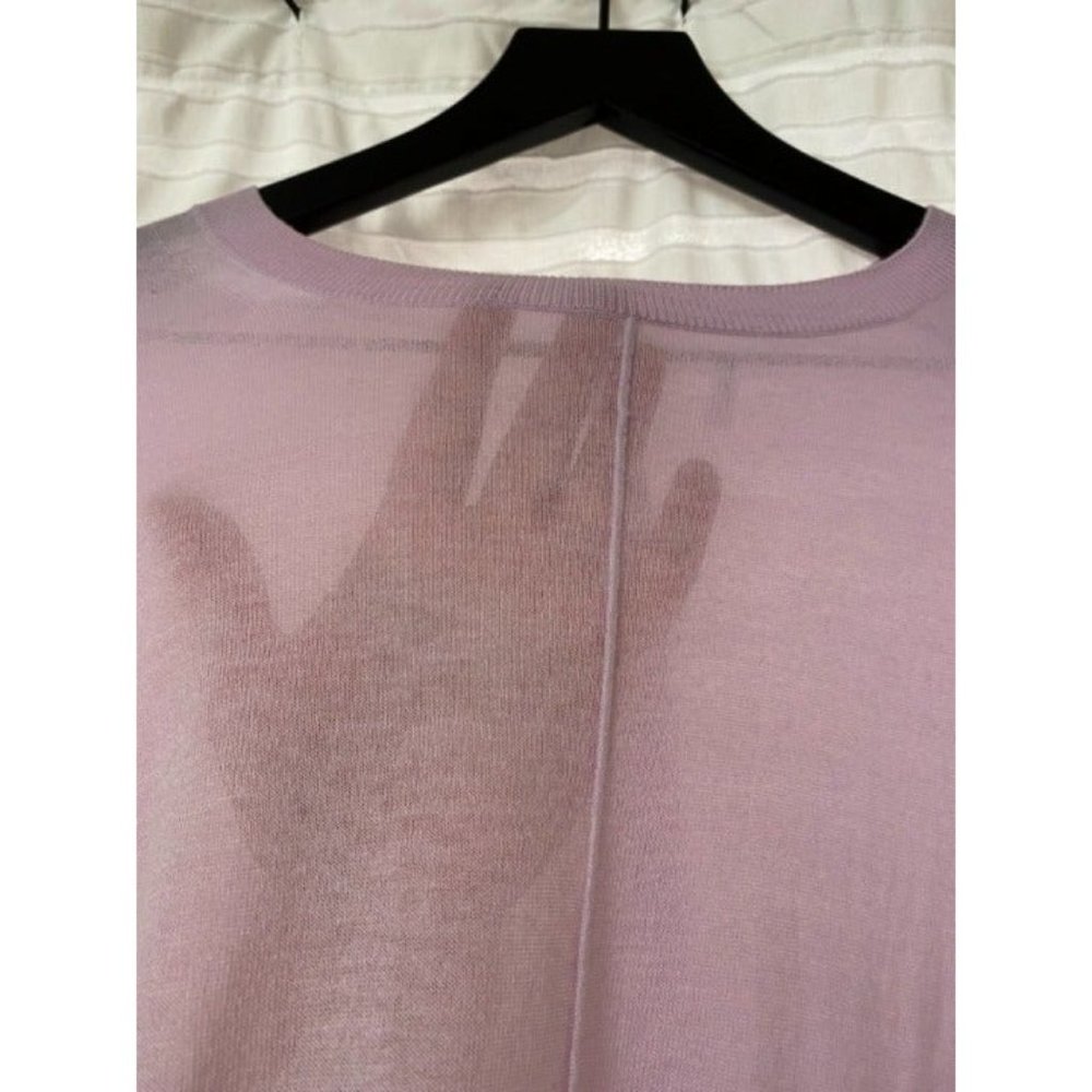 Helmut Lang translucent top (85% cotton, 15% cashmere)